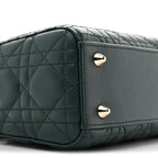 Lambskin Cannage Small My ABCDior Lady Dior Dark Green