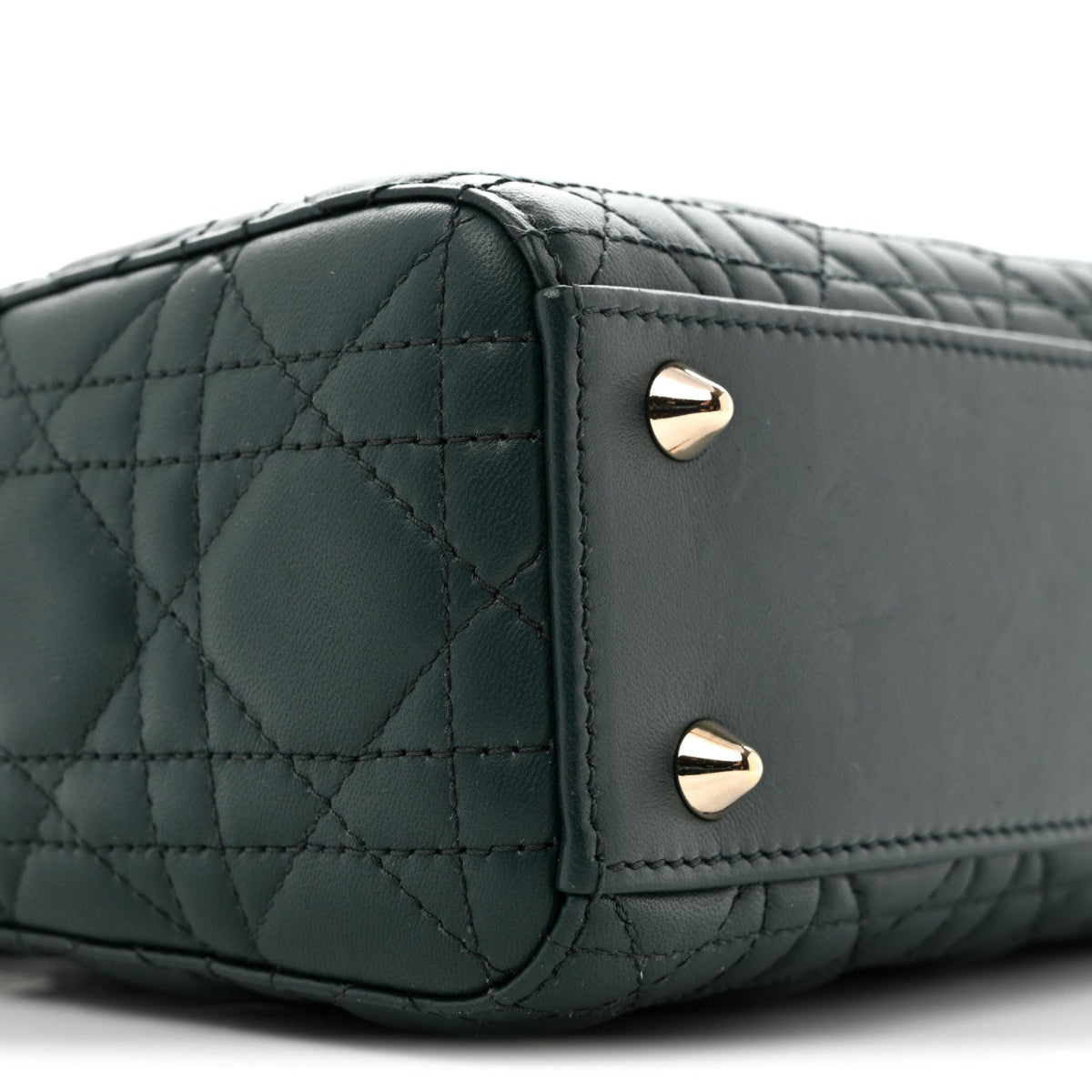 Lambskin Cannage Small My ABCDior Lady Dior Dark Green