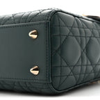 Lambskin Cannage Small My ABCDior Lady Dior Dark Green