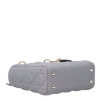 Lambskin Cannage Small My ABCDior Lady Dior Grey