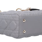 Lambskin Cannage Small My ABCDior Lady Dior Grey