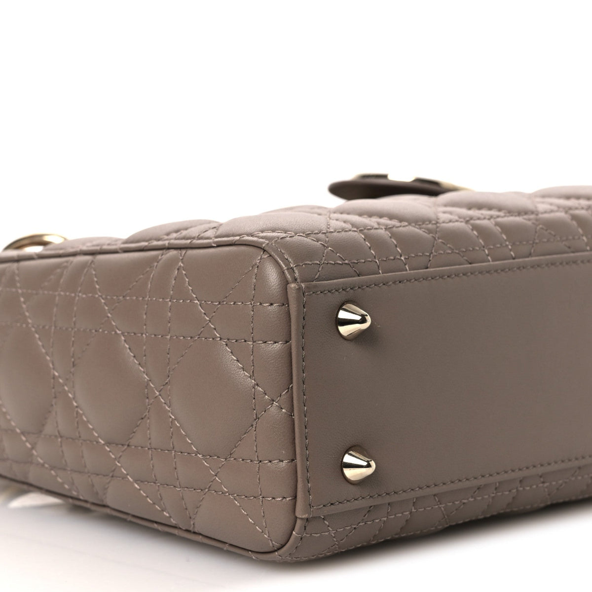 Lambskin Cannage Small My ABCDior Lady Dior Warm Taupe