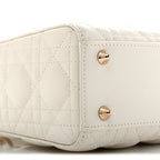 Lambskin Cannage Small My ABCDior Lady Dior White