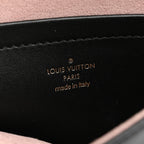 Lambskin Embossed Monogram Pochette Coussin Black