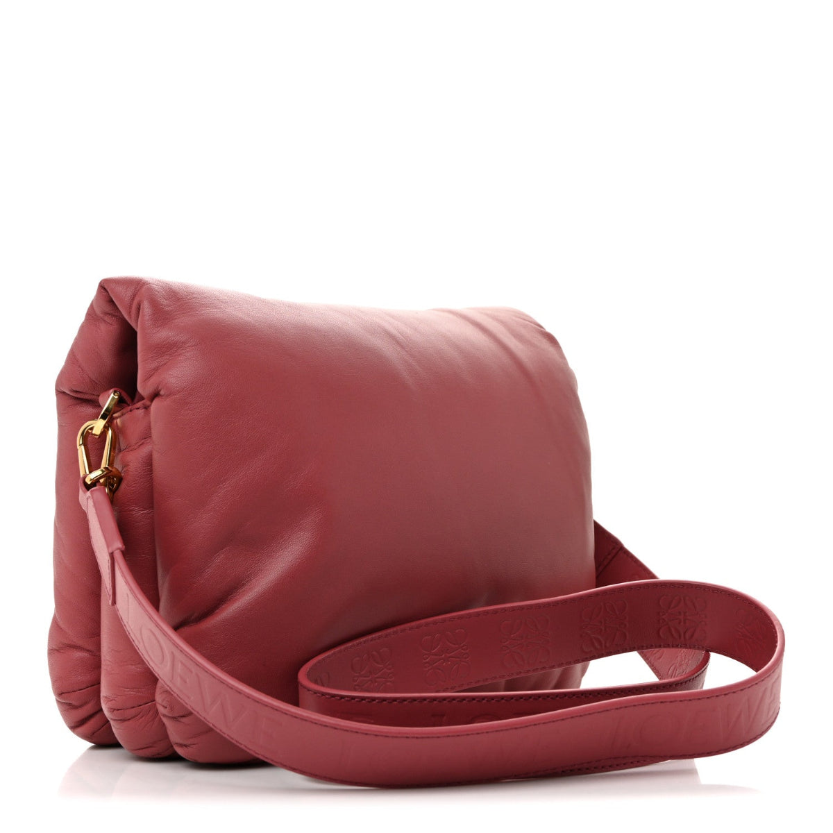 Lambskin Goya Puffer Bag Plumrose