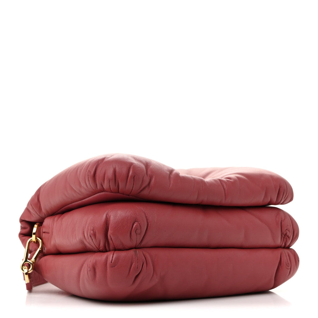 Lambskin Goya Puffer Bag Plumrose