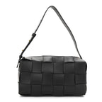 Lambskin Maxi Intrecciato Brick Cassette Bag Black Black