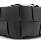 Lambskin Maxi Intrecciato Brick Cassette Bag Black Black