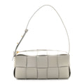Lambskin Maxi Intrecciato Small Brick Cassette Bag Agate Grey