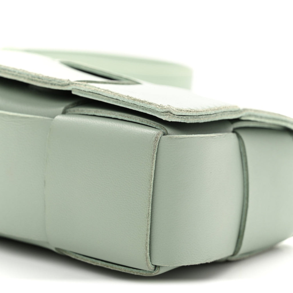 Lambskin Maxi Intreccio Candy Cassette Crossbody Bag Sage