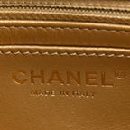 Lambskin Quilted CC Pearl Crush Mini Flap Light Purple