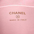 Lambskin Quilted Chain Camera Bag Light Pink
