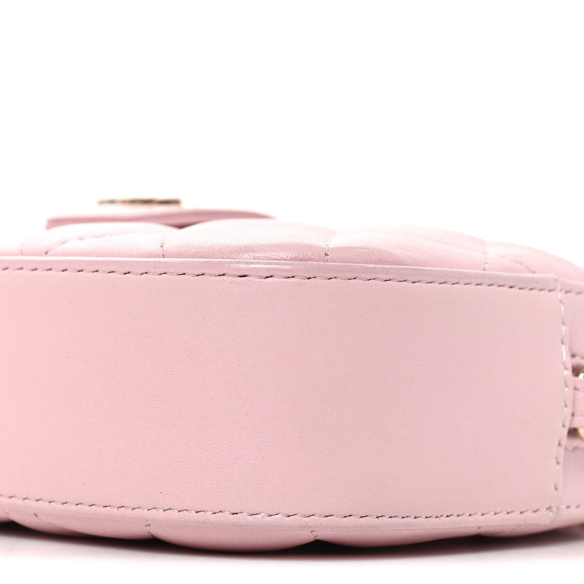 Lambskin Quilted Chain Camera Bag Light Pink