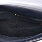 Lambskin Quilted Large Chanel 19 Flap Navy Blue