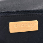 Lambskin Quilted Large Chanel 19 Flap Navy Blue
