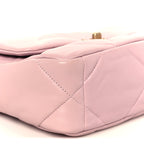Lambskin Quilted Medium Chanel 19 Flap Light Pink