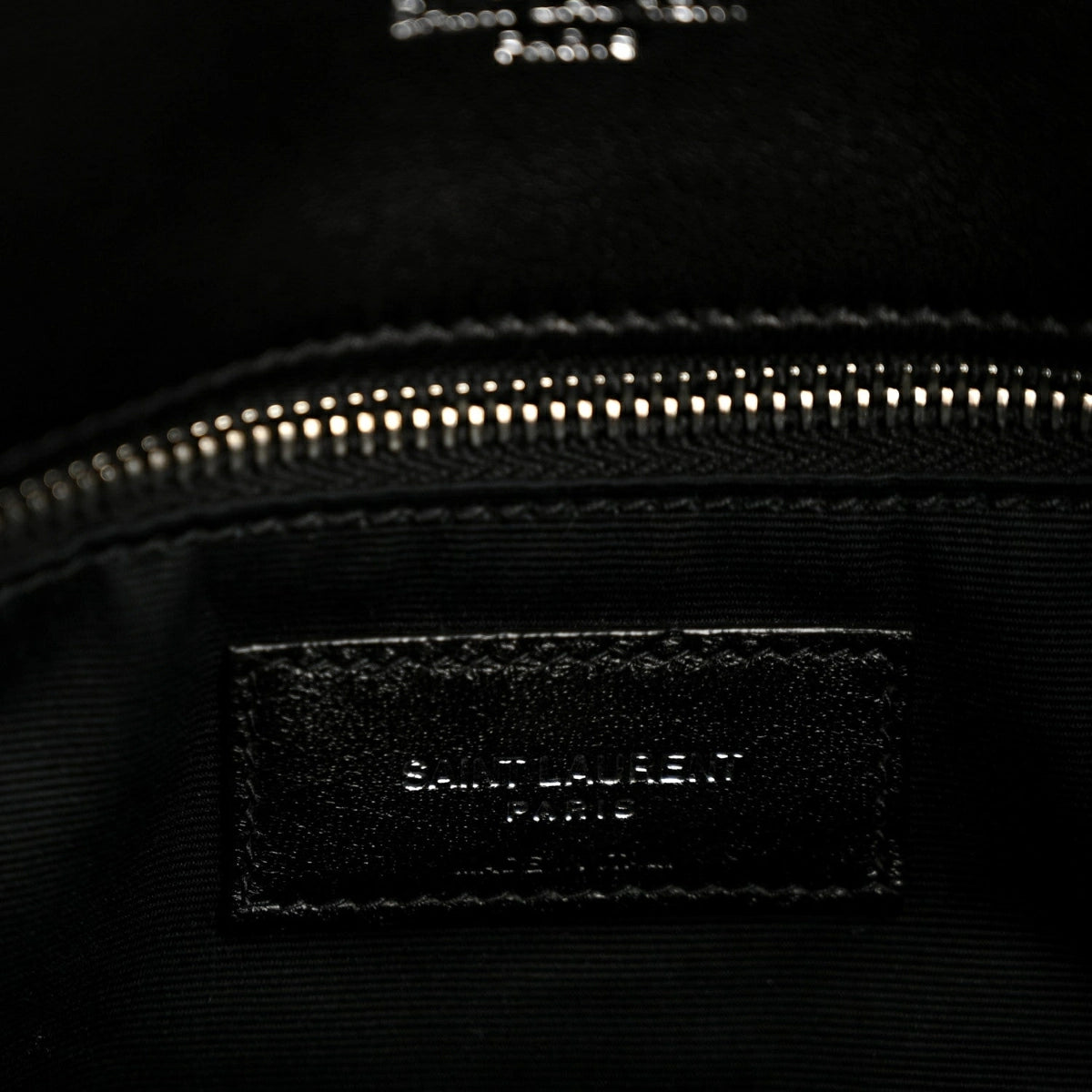 Lambskin Quilted Medium Loulou Puffer Monogram Chain Satchel Black