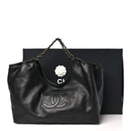 Lambskin Quilted Neo Cabas Shopping Tote Black