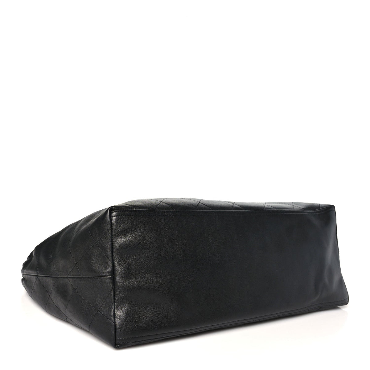 Lambskin Quilted Neo Cabas Shopping Tote Black