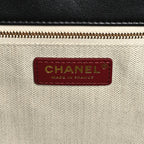 Lambskin Quilted Neo Cabas Shopping Tote Black