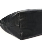 Lambskin Quilted Neo Cabas Shopping Tote Black