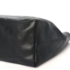Lambskin Quilted Neo Cabas Shopping Tote Black