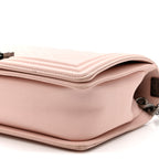 Lambskin Quilted New Medium Boy Flap Light Pink