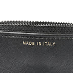 Lambskin Quilted Pearl Wallet On Chain WOC Black