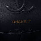 Lambskin Quilted Small Double Flap Navy