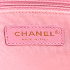 Lambskin Quilted Small Lacquered Chain Flap Pink