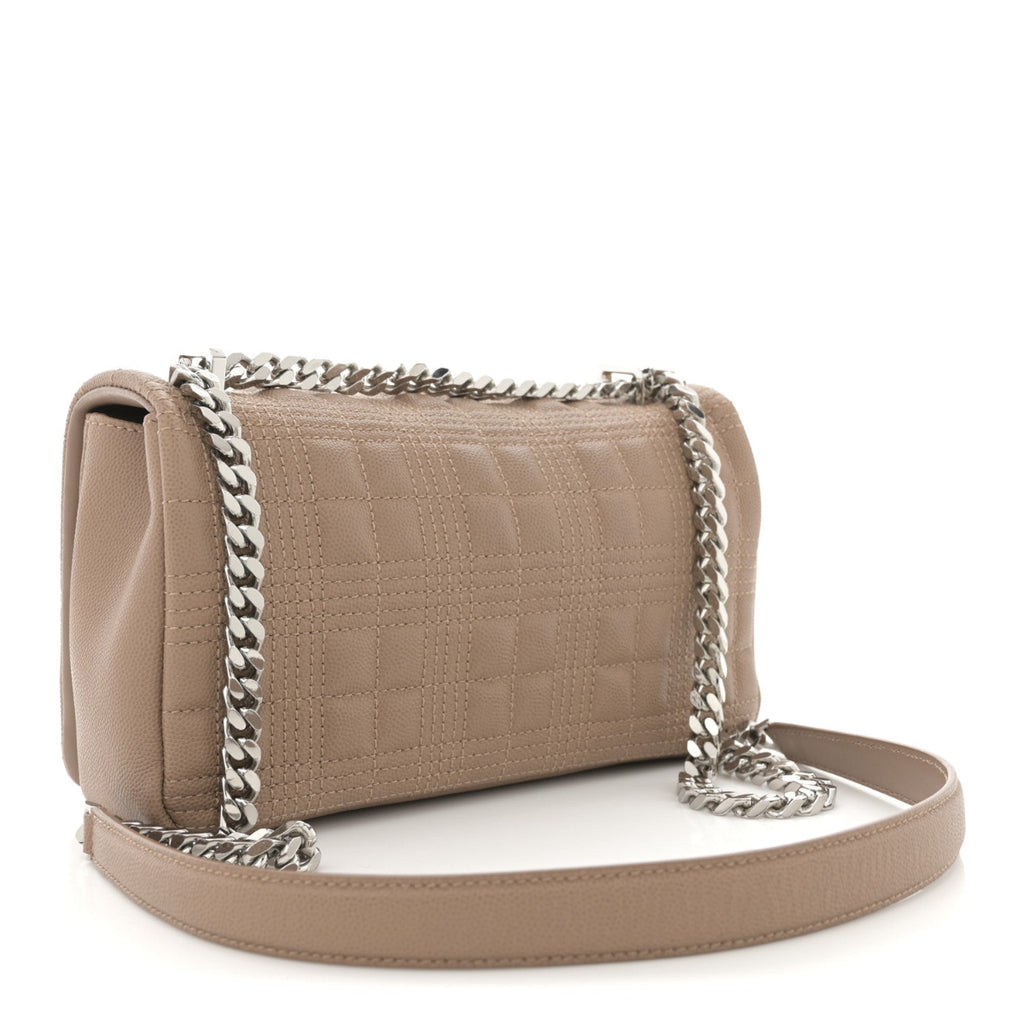 Lambskin Quilted Small Lola Bag Camel