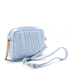 Lambskin Quilted Small Lola Camera Bag Pale Blue