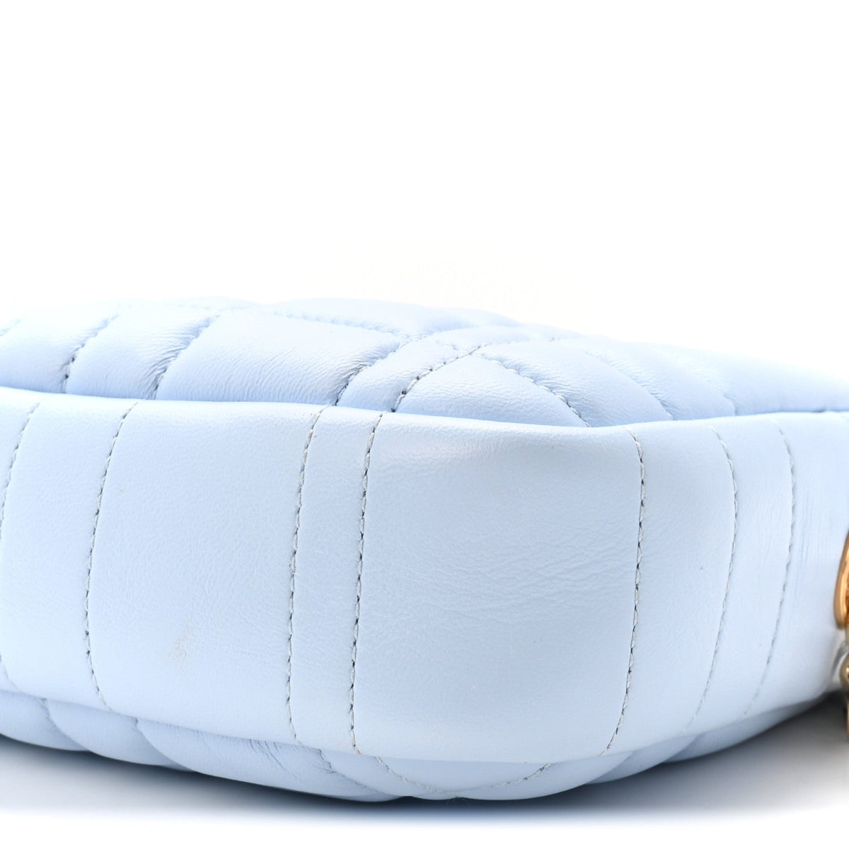 Lambskin Quilted Small Lola Camera Bag Pale Blue