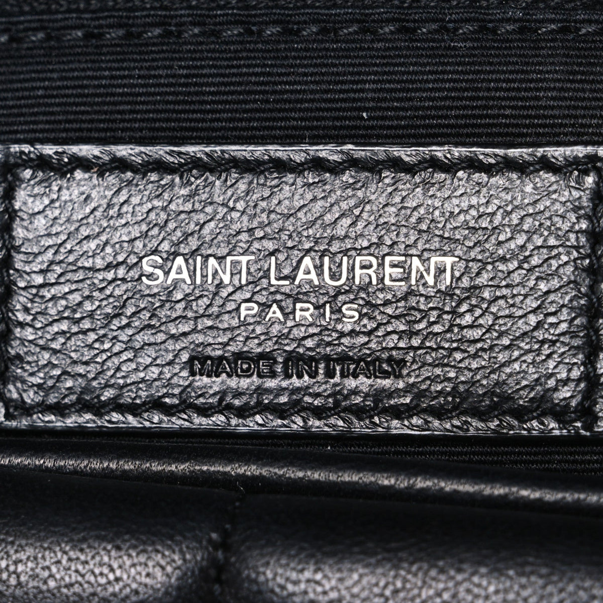 Lambskin Quilted Small Loulou Puffer Monogram Chain Satchel Black