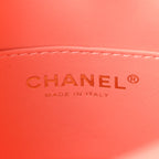 Lambskin Quilted Small Pearl Crush Hobo Coral