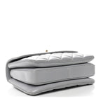 Lambskin Quilted Small Trendy CC Flap Dual Handle Bag Grey