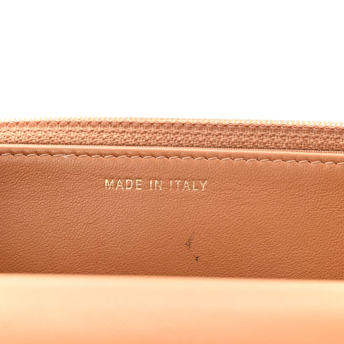 Lambskin Quilted Trendy CC Wallet On Chain WOC Beige
