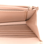 Lambskin Quilted Trendy CC Wallet On Chain WOC Light Beige