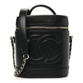 Lambskin Timeless Vanity Cosmetic Case Black
