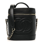 Lambskin Timeless Vanity Cosmetic Case Black