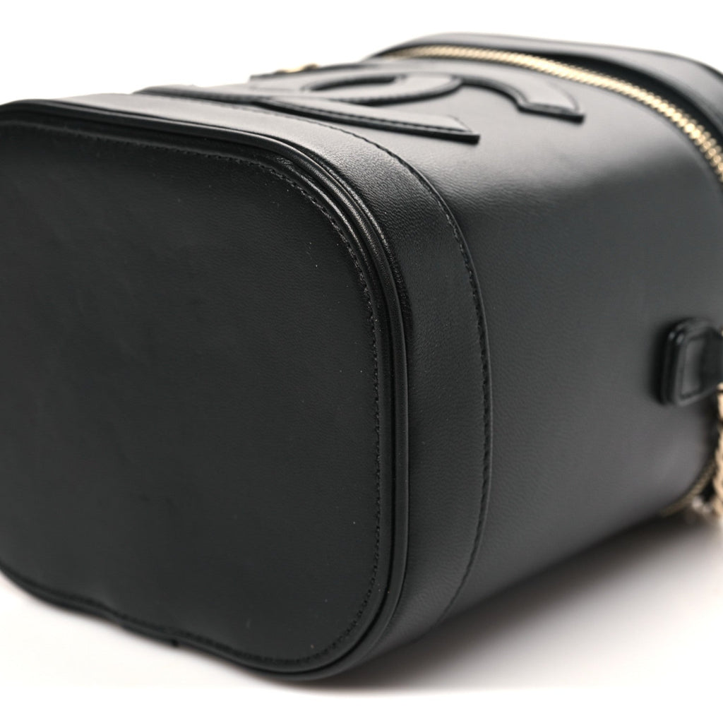 Lambskin Timeless Vanity Cosmetic Case Black