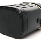 Lambskin Timeless Vanity Cosmetic Case Black