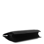 Linen Calfskin Rive Gauche Tote Black