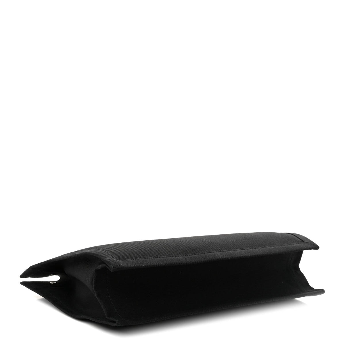 Linen Calfskin Rive Gauche Tote Black