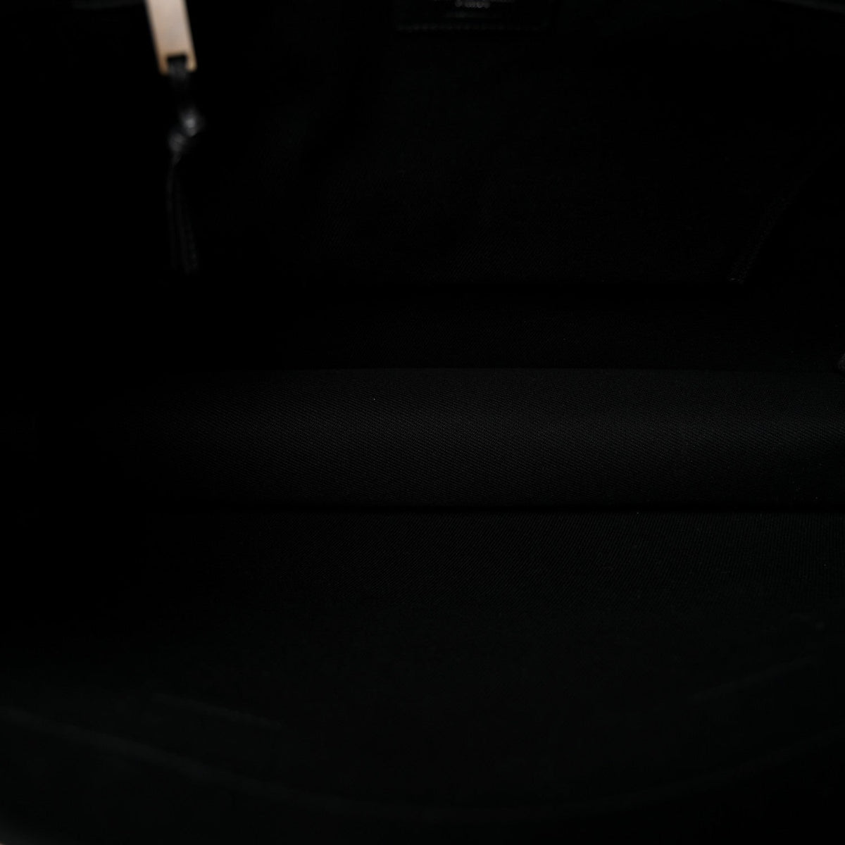Linen Calfskin Rive Gauche Tote Black