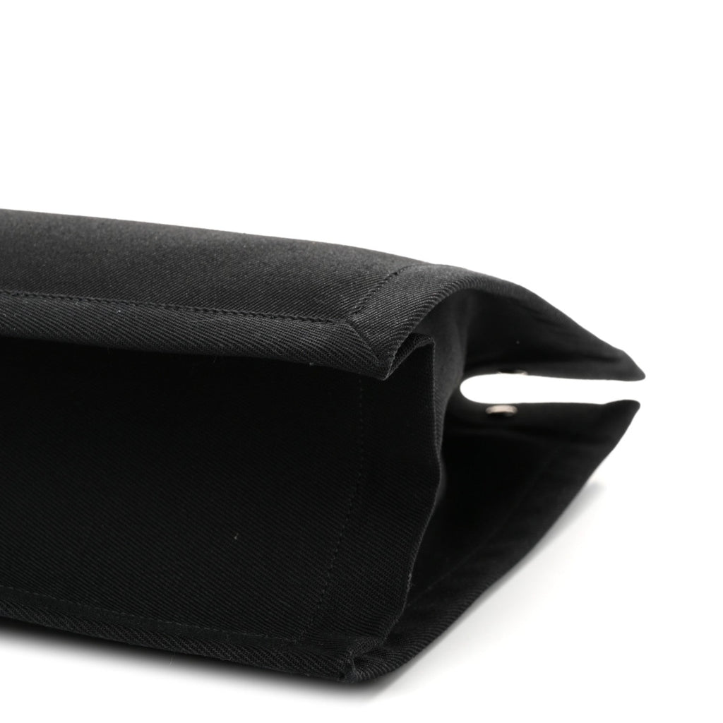 Linen Calfskin Rive Gauche Tote Black