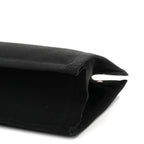 Linen Calfskin Rive Gauche Tote Black