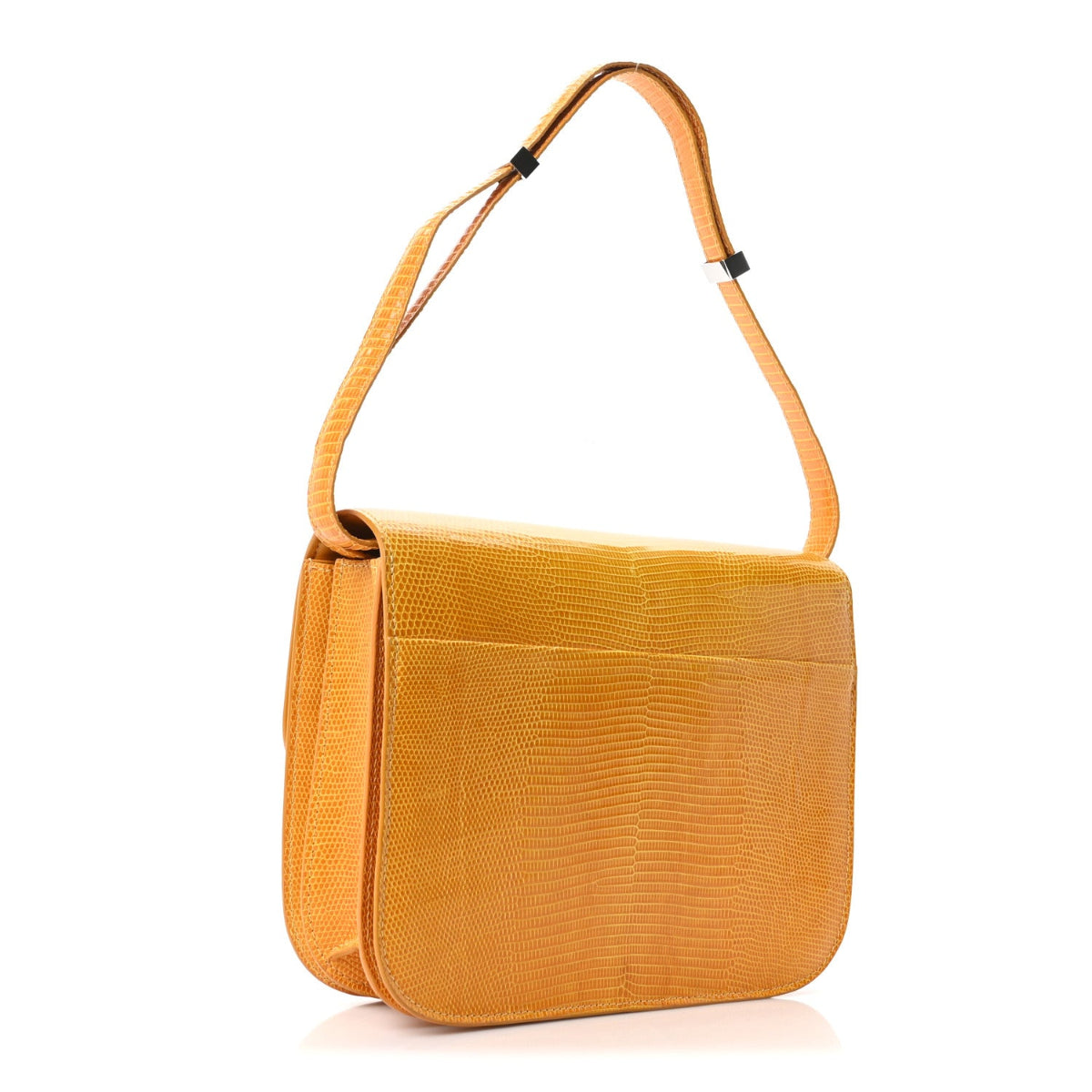 Lizard Medium Classic Box Flap Bag Imperial