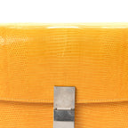 Lizard Medium Classic Box Flap Bag Imperial