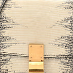 Lizard Small Classic Box Flap Bag Natural